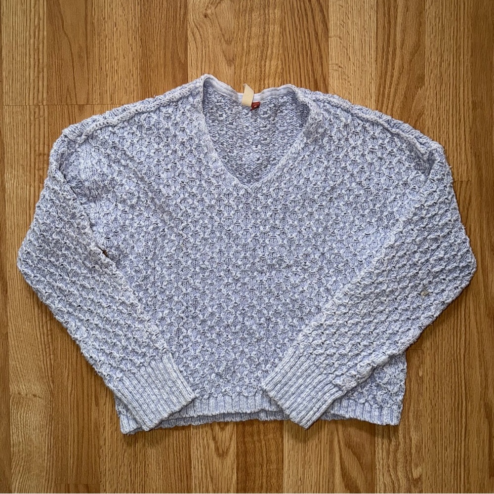 Pilcro Lavender V-Neck Sweater